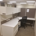 Teknion Systems Furniture White Grey Workstations Cubicles